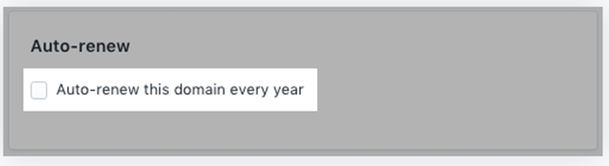 disable automatic domain renewal