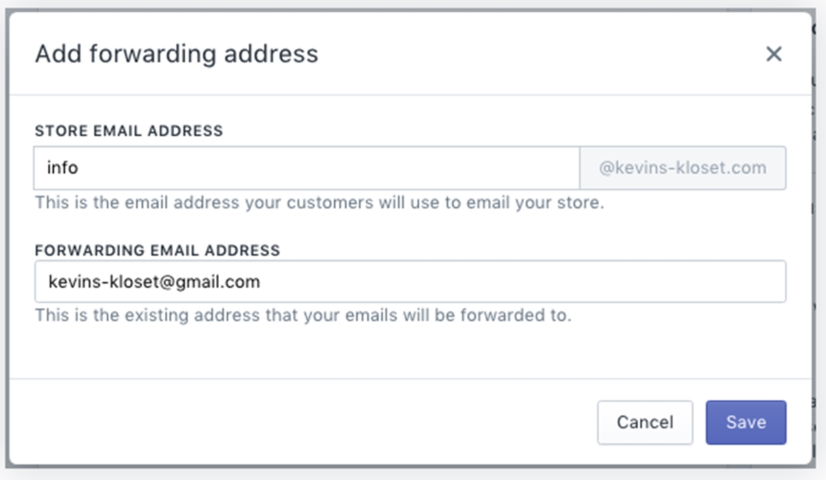 set up email forwarding