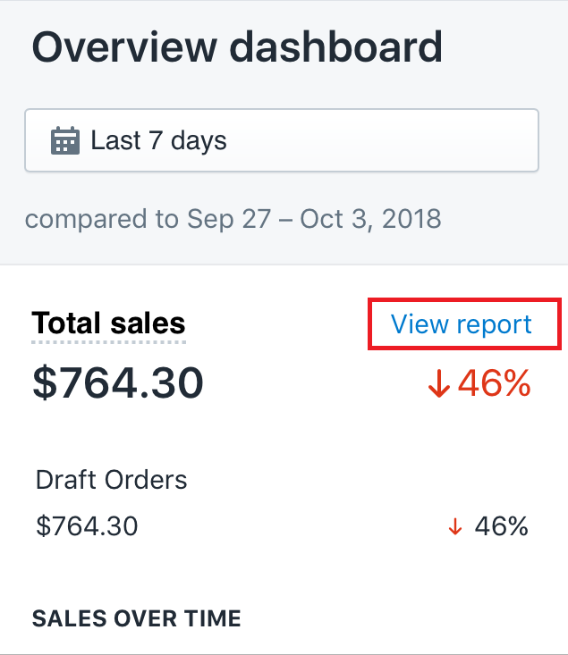 how to view the overview dashboard