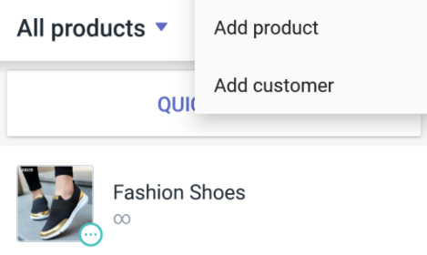 create a new product in Shopify POS for Android