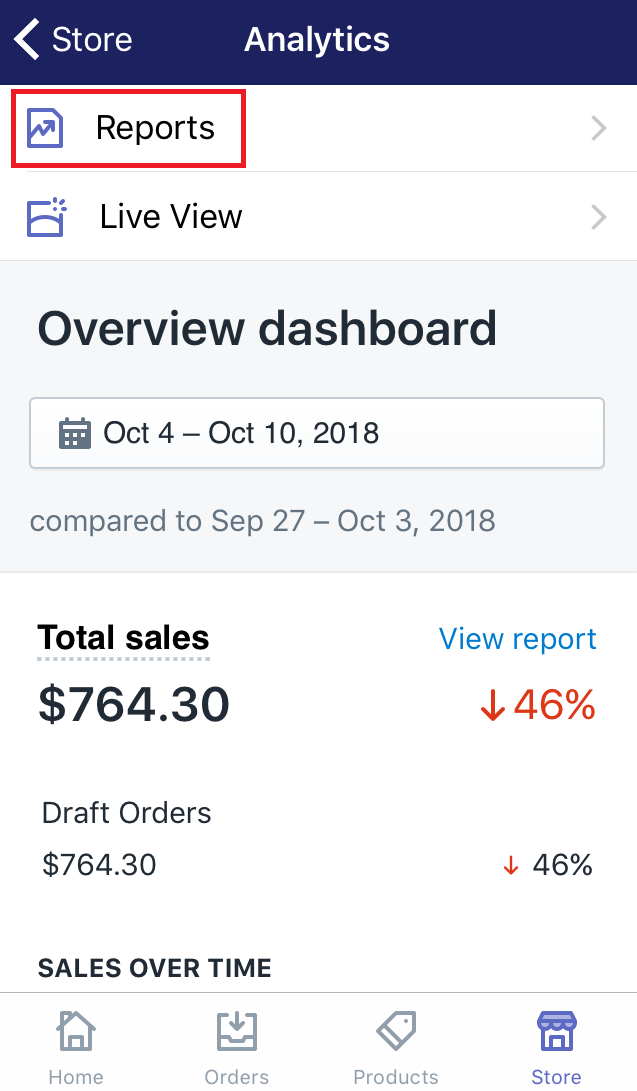 how to view your sales reports