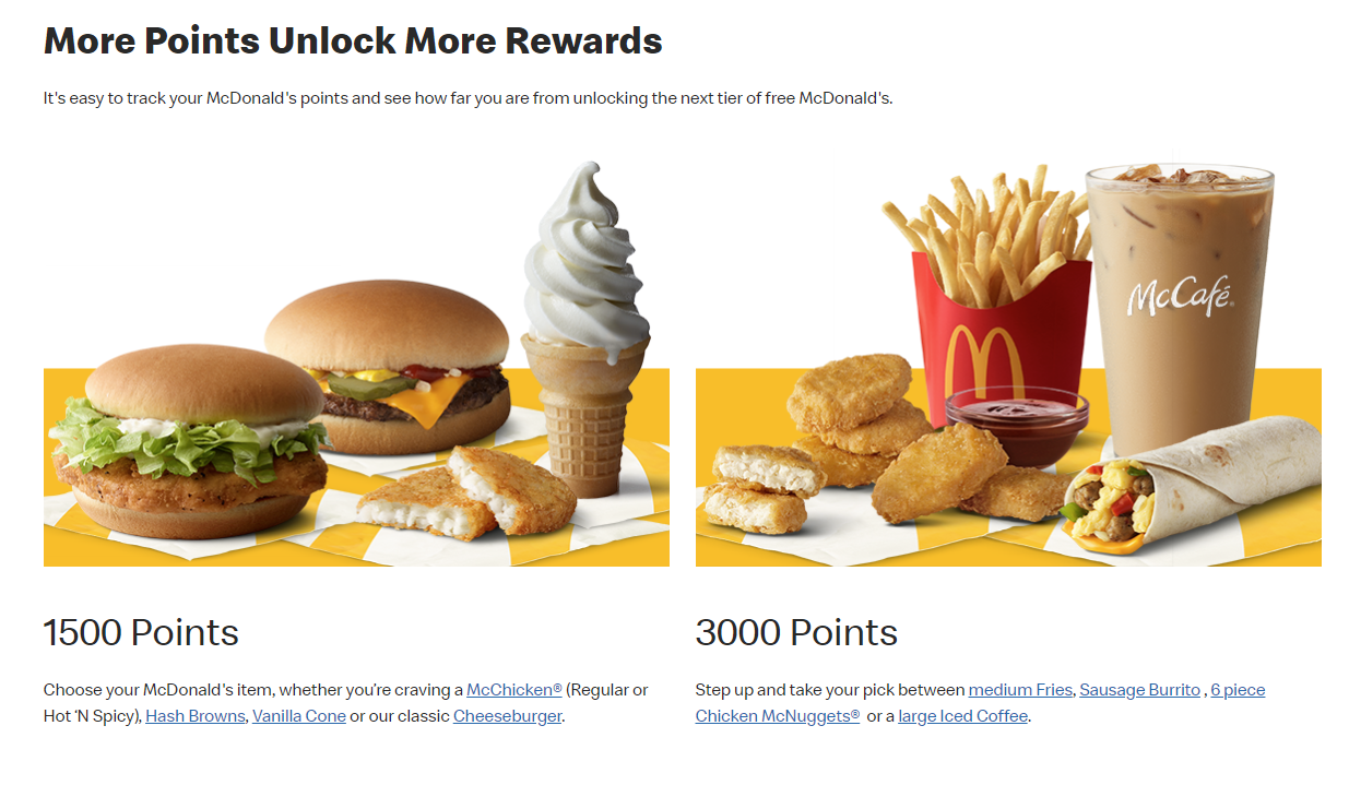 Mcdonalds reward