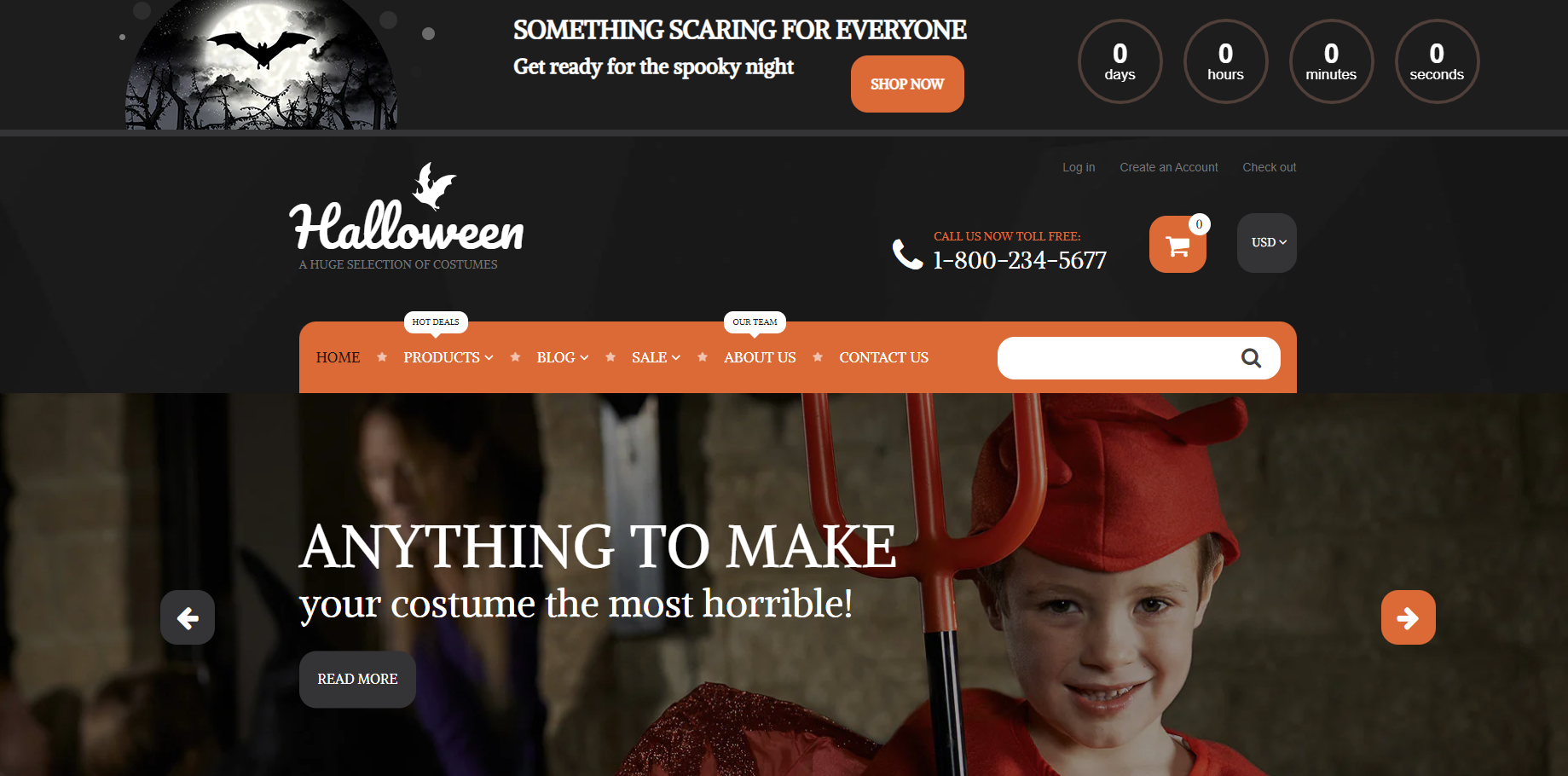 Halloween Shopify theme