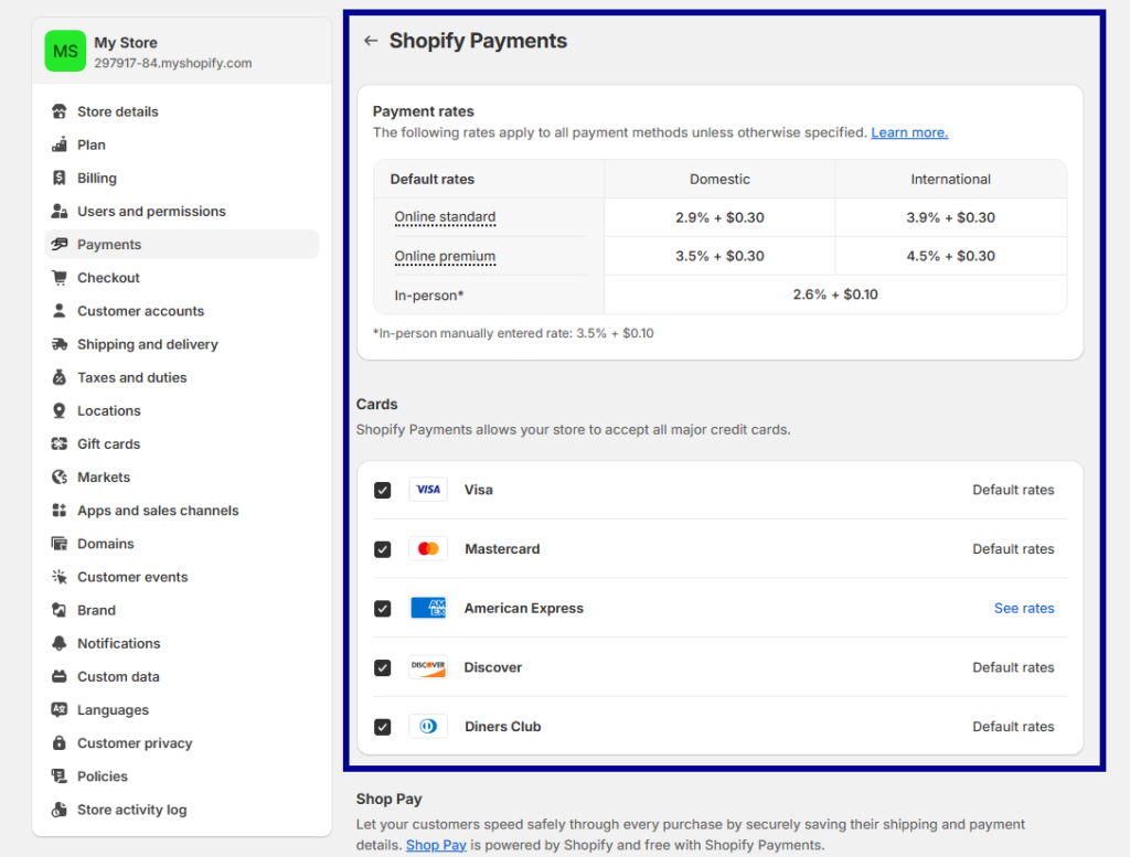 shopify payment gateway