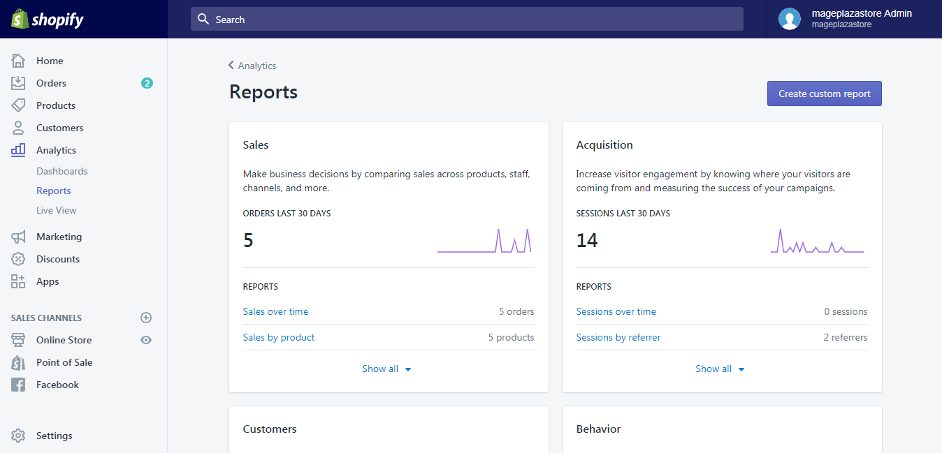 set a date range for a report