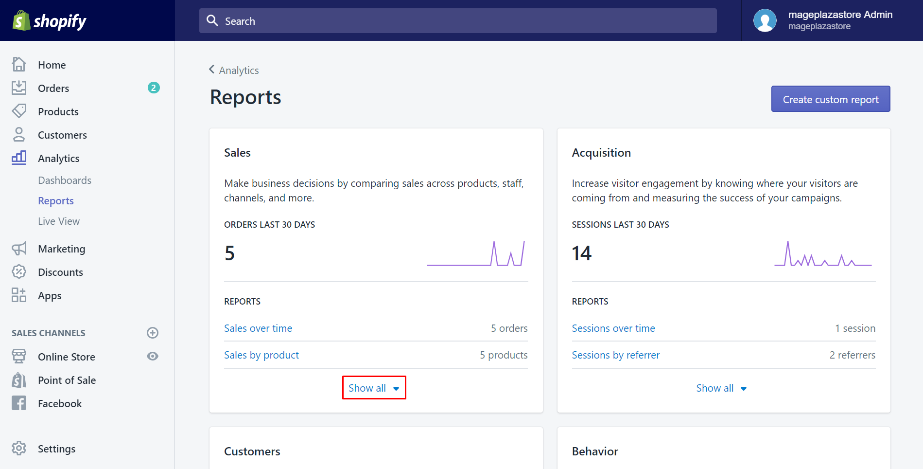 how to view your sales reports